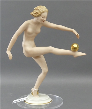 Porzellan-Schlangenvase Meissen Entwurf E. A. Leutheritz (1818 - 1893)