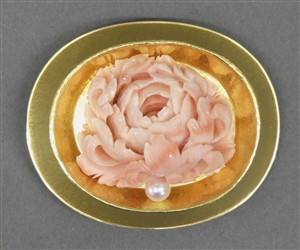 Brosche mit Onyx