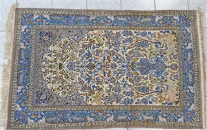 Tischuhr mit Porzellanblumen-Dekor, 20. Jh., 