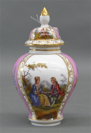 Likörgläser-Set mit Tablett (Feingoldauflage) 20. Jh.