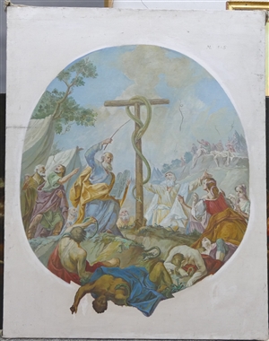 Ölgemälde, Madonnendarstellung, 18. Jh.