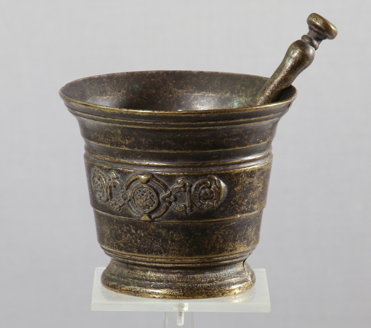 Bronze Mörser mit Pistill