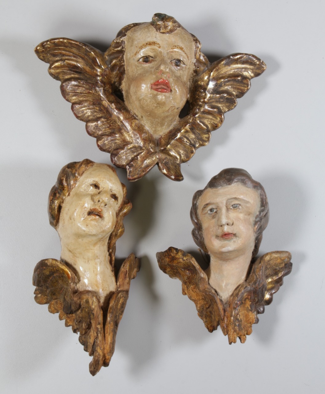 3 Putten Engel Wandapplikationen Holz