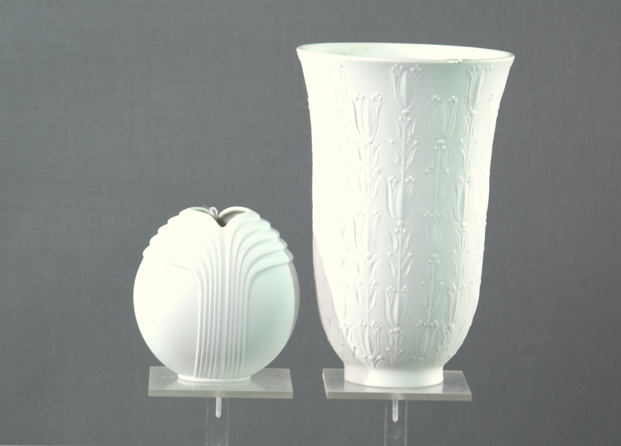Porzellan-Schlangenvase Meissen Entwurf E. A. Leutheritz (1818 - 1893)
