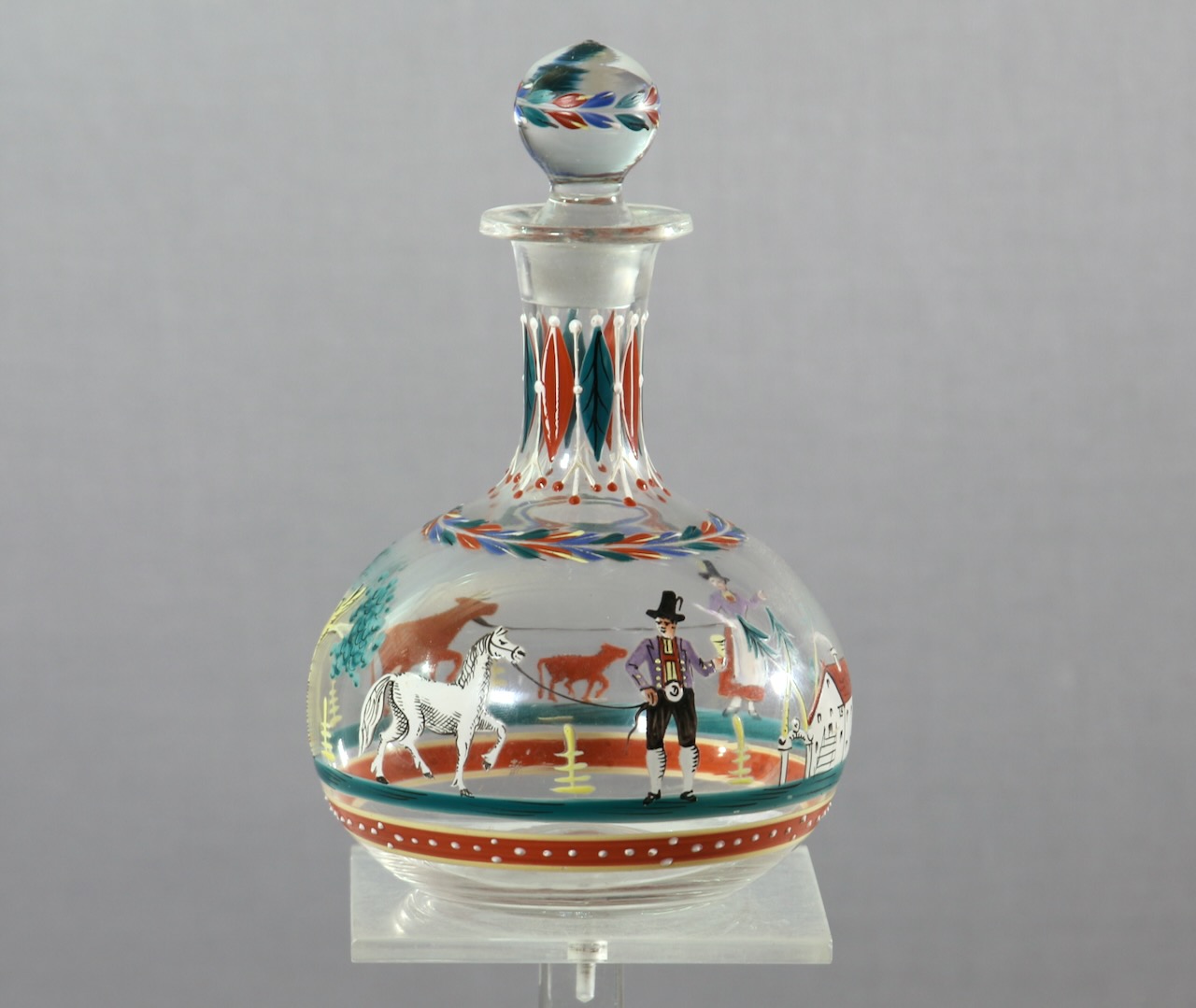 Stöpselkaraffe wohl von Ida Paulin (1880 Augsburg - 1955 Bad Münster)