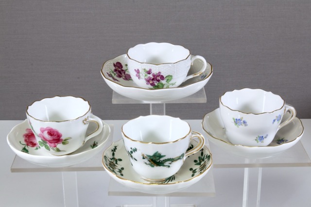 4 Mokkatassen Meissen