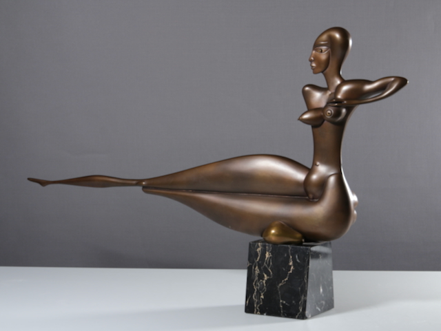 Bronzefigur von Paul Wunderlich (1927 Eberswalde - 2010 Saint-Pierre-de-Vassols)